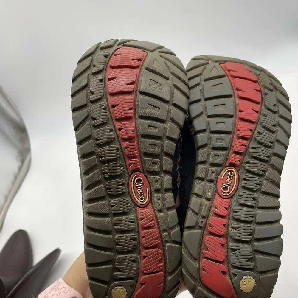 Chaco Kid Outcross Water Shoe Red Bungee‎ Lace Waterproof Youth Size 2